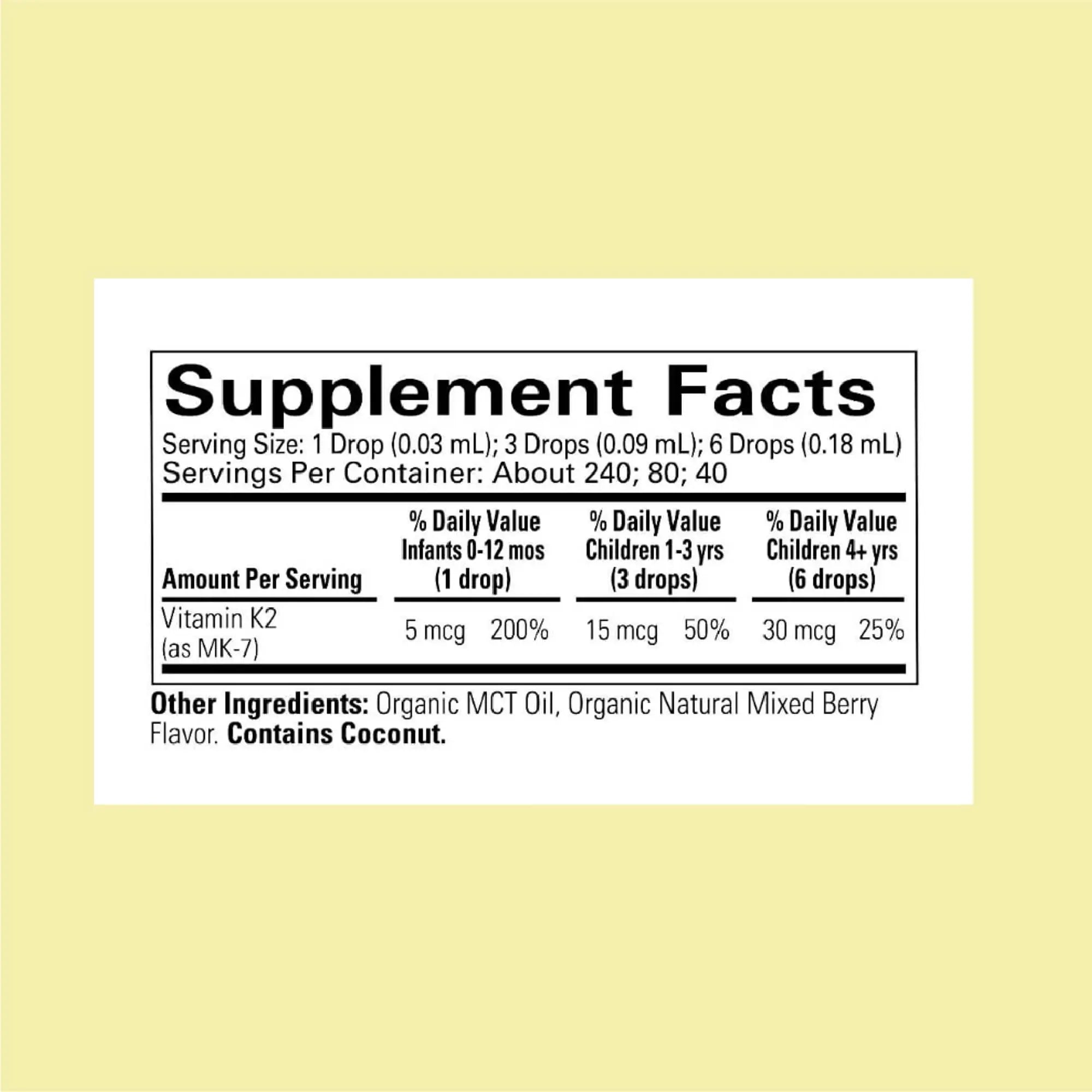 CHILDLIFE Essentials Organic Vitamin K2 Drops - Infant Toddler Baby Vitamin K, K2 Supplement, Vitamin K2 MK7, Liquid K2, Vitamin K Drops CHILDLIFE ESSENTIALS buy supplements canada