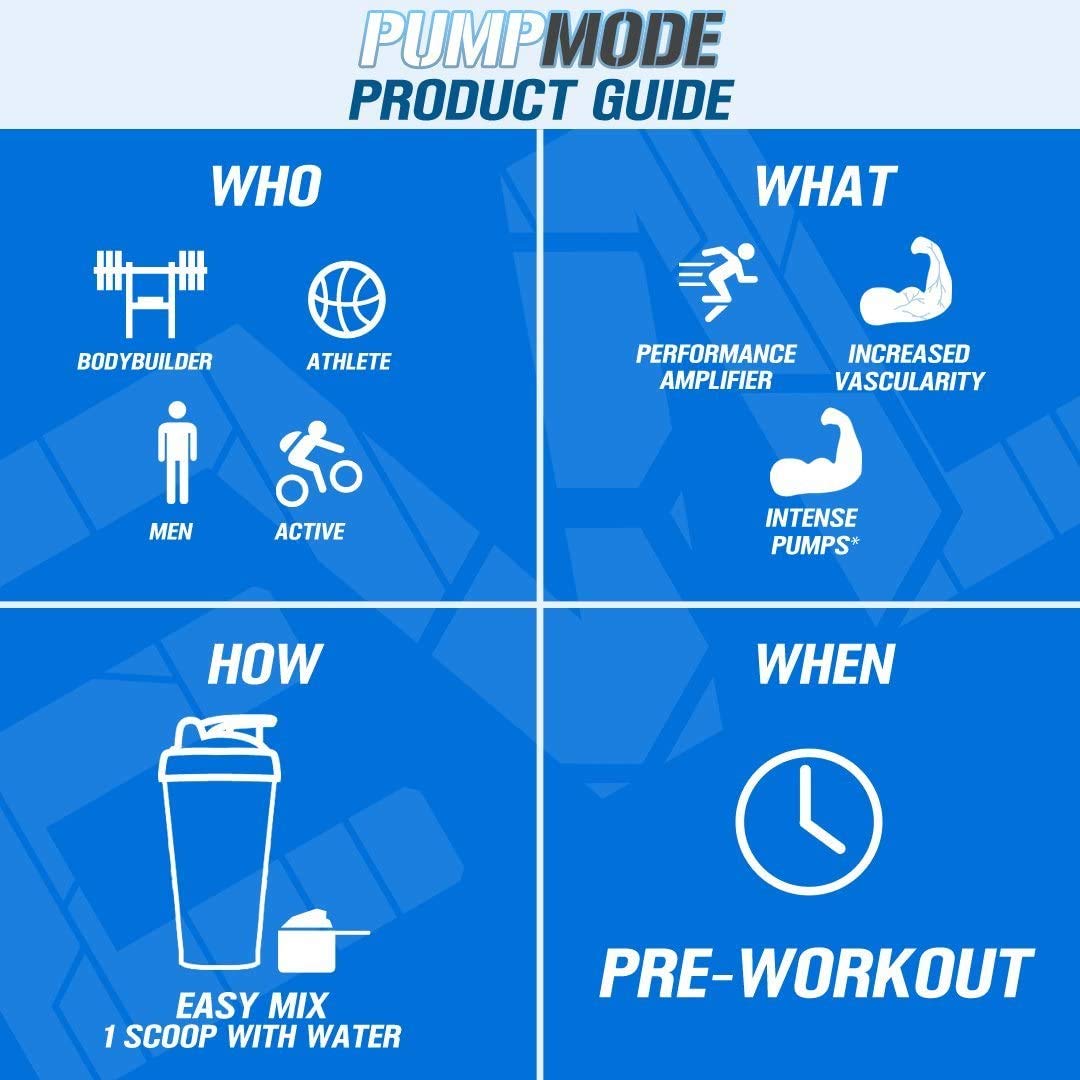 EVL PumpMode Nitric Oxide Supplement - Nitric Oxide Booster Pump Pre Workout Powder Evlution buy supplements canada