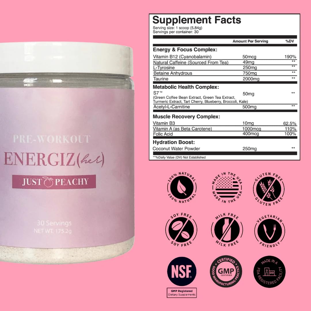 S'moo ENERGIZ(her) Pre Workout Supplement - Preworkout Energy Powder - 30 Servings S'moo buy supplements canada