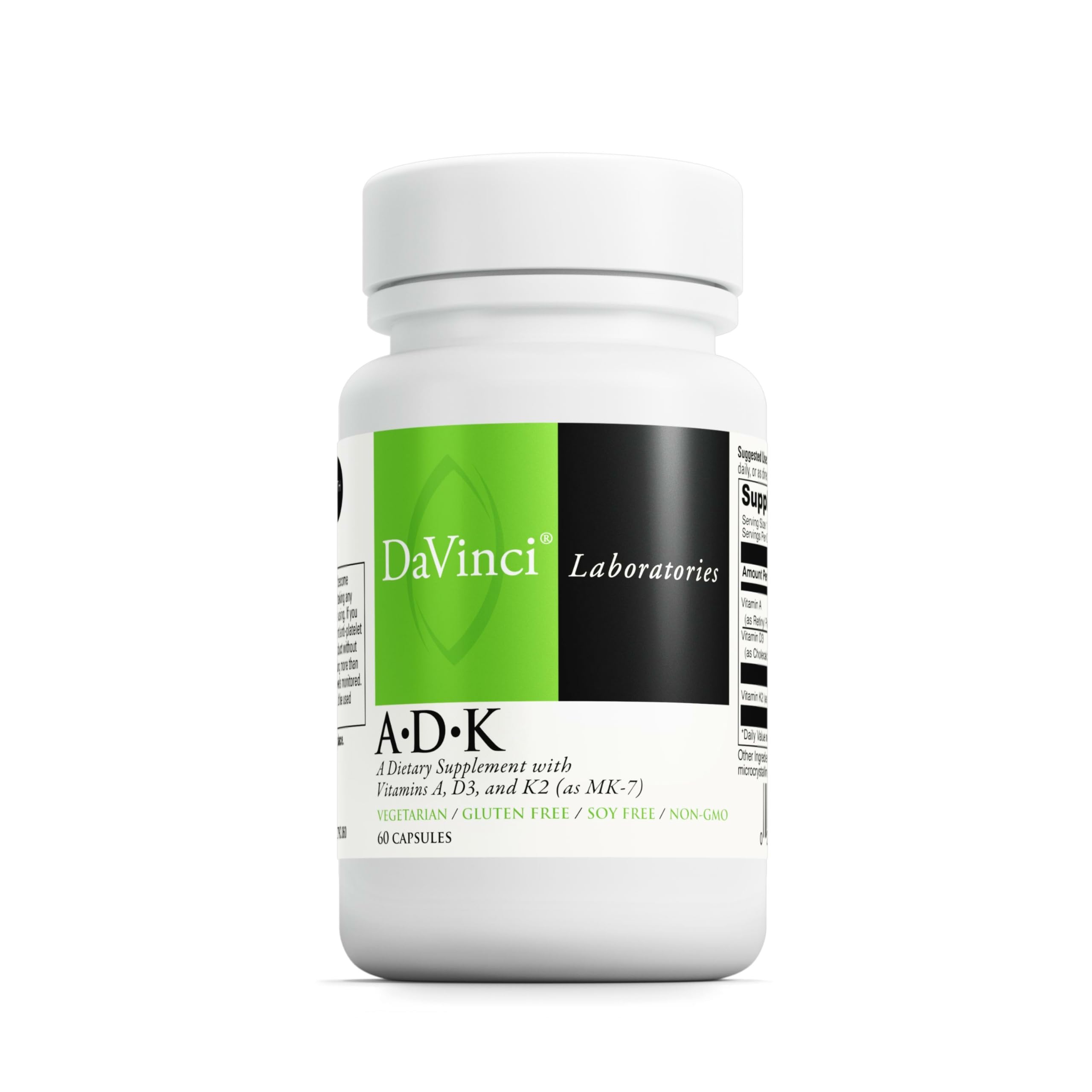 DAVINCI Labs ADK - Helps Support Bone, Heart & Immune Health - Dietary Supplement with Vitamins A, D3 & K2 (as MK-7) - Vegetarian DAVINCI buy supplements canada