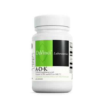 DAVINCI Labs ADK - Helps Support Bone, Heart & Immune Health - Dietary Supplement with Vitamins A, D3 & K2 (as MK-7) - Vegetarian DAVINCI buy supplements canada