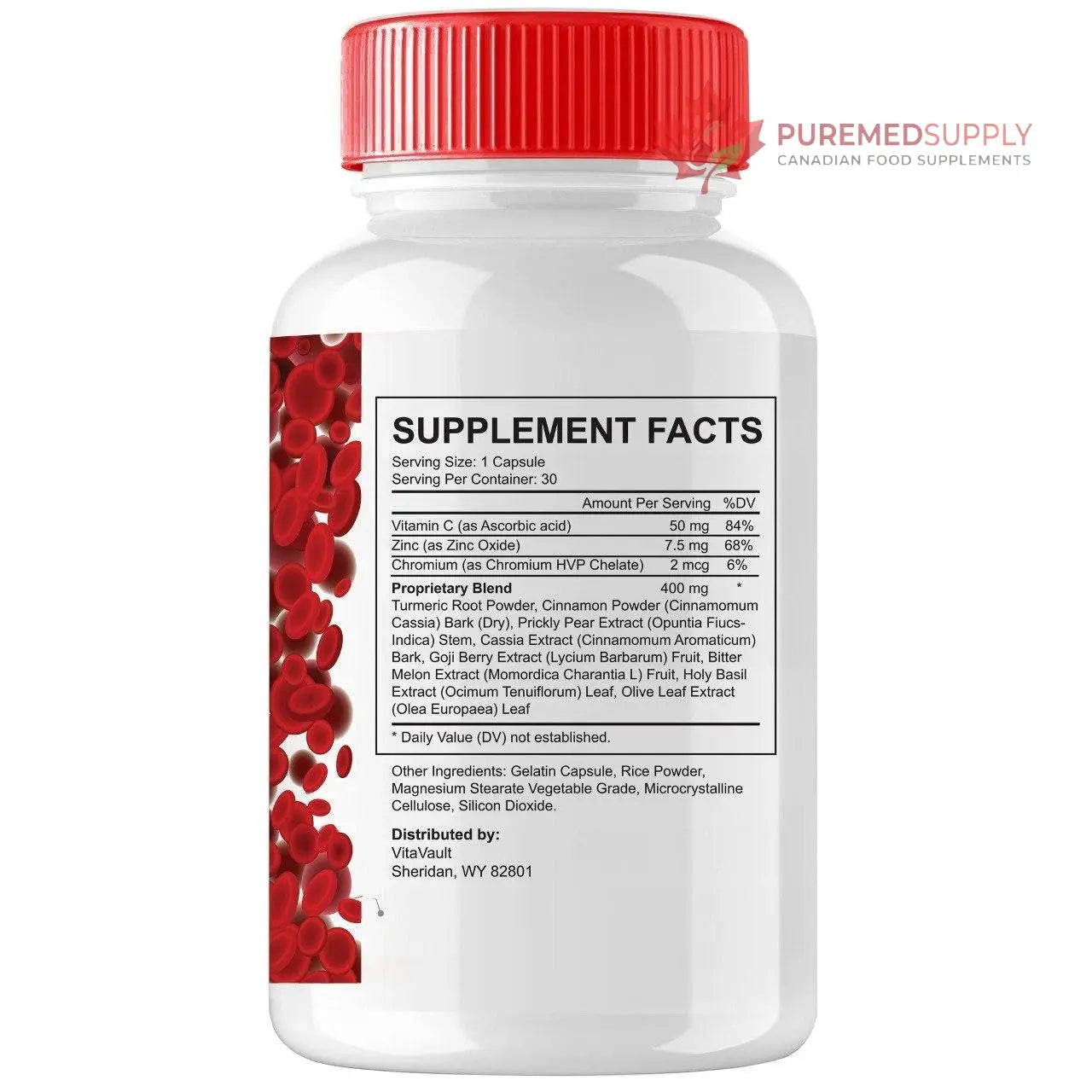(5 Pack) Glucofort, Max Advanced Blood Support Formula Capsules Vitavault buy supplements canada