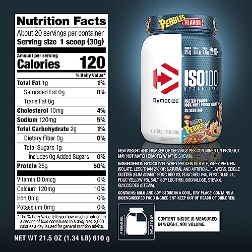 Dymatize ISO100 Hydrolyzed Protein Powder, 100% Whey Isolate, 25g of Protein Dymatize buy supplements canada