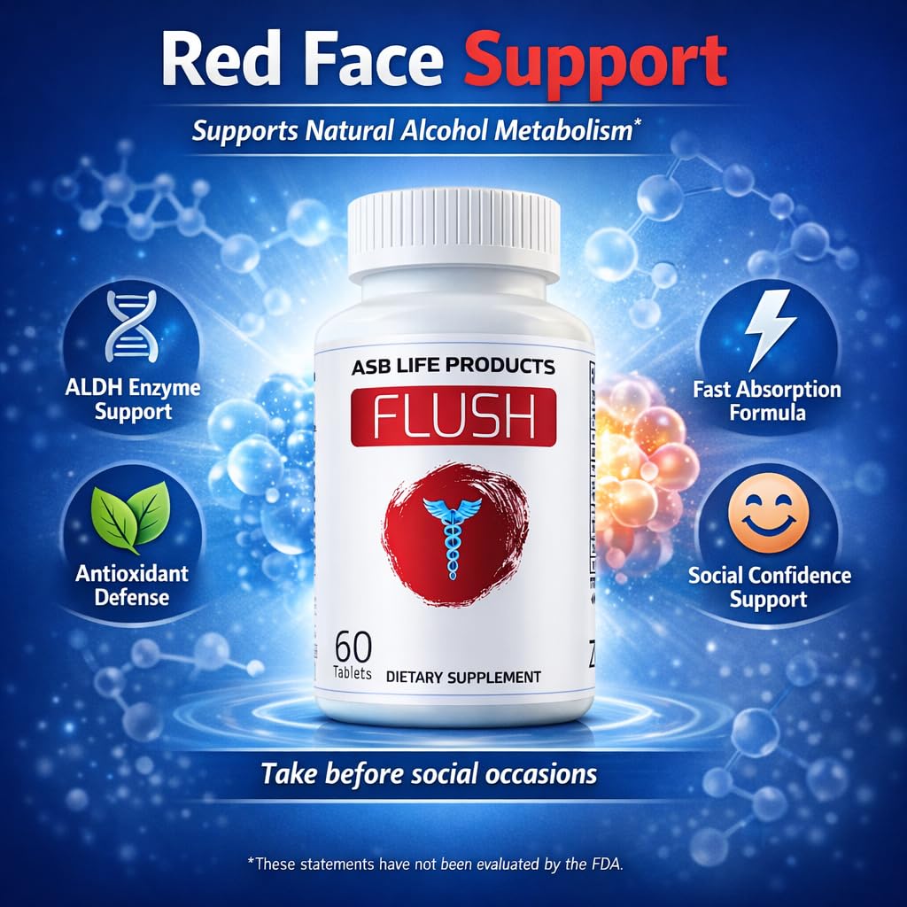 Flush Prevention Red Face Supplements Clinically formulated Fast Absorption Flush buy supplements canada
