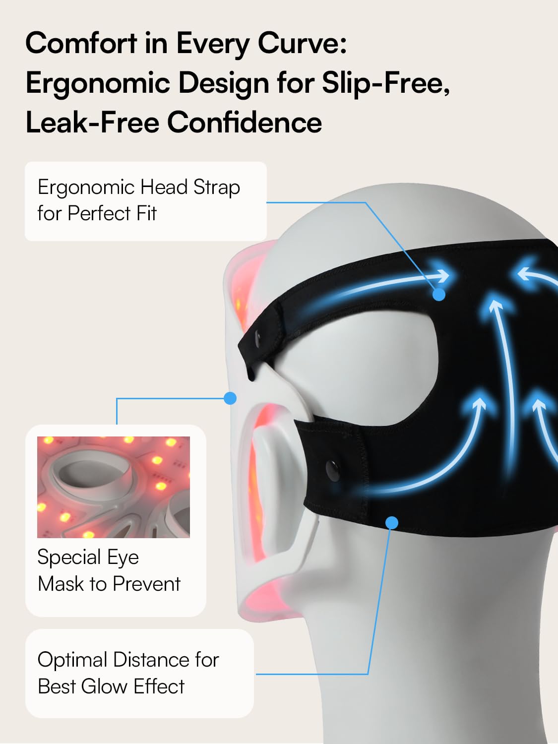 INIA GLOW Light Therapy Mask for Face, LED Mask with Red Blue Green Light and Advanced Near-Infrared INIA buy supplements canada
