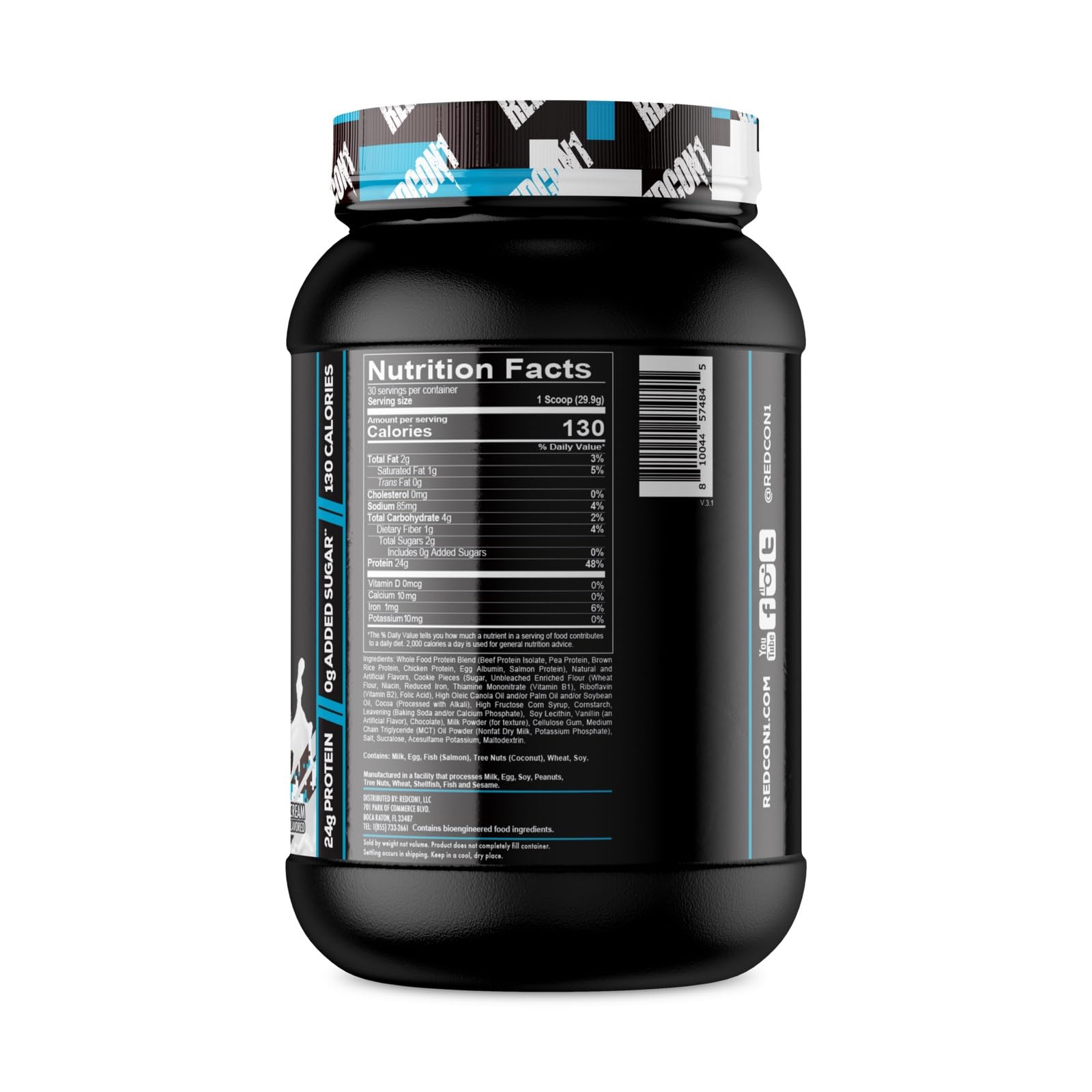 REDCON1 MRE Lite Whole Food Protein Powder, Cookies N' Cream - Low Carb & Whey REDCON1 buy supplements canada