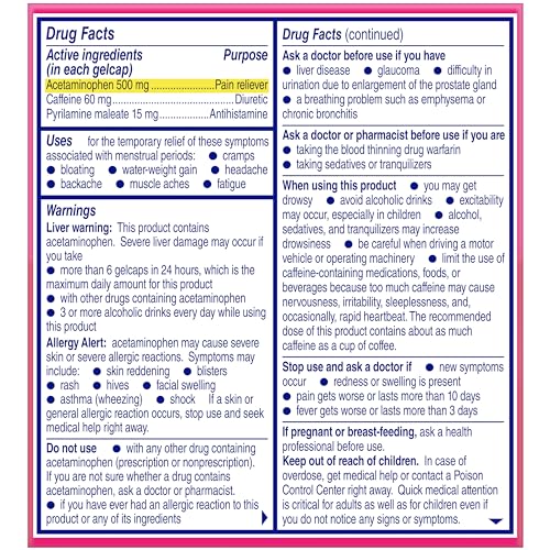 Midol Complete Gelcaps 24ct: Midol Complete Menstrual Pain Relief Gelcaps with Acetaminophen for Menstrual Symptom, PMS Relief, and Period Cramp Relief - 24 Count Midol buy supplements canada
