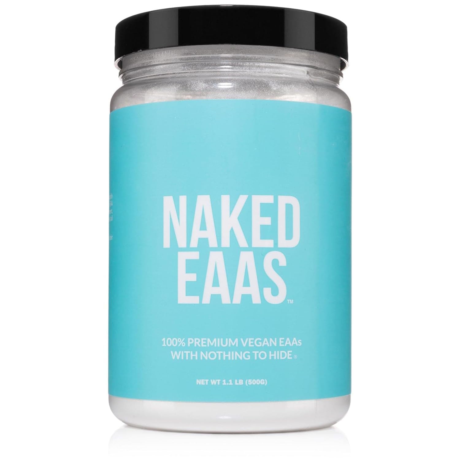 NAKED EAAs Amino Acids Powder - 50 Servings - Vegan Unflavored Essential Amino Acids 500 Grams - Instantized All Natural EAAs Powder Supplement NAKED buy supplements canada