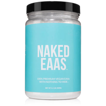 NAKED EAAs Amino Acids Powder - 50 Servings - Vegan Unflavored Essential Amino Acids 500 Grams - Instantized All Natural EAAs Powder Supplement NAKED buy supplements canada