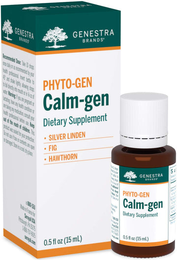 Genestra Brands Calm-gen | Silver Linden, Fig, and Hawthorn Herbal Supplement | 0.5 fl. oz. Genestra Brands buy supplements canada