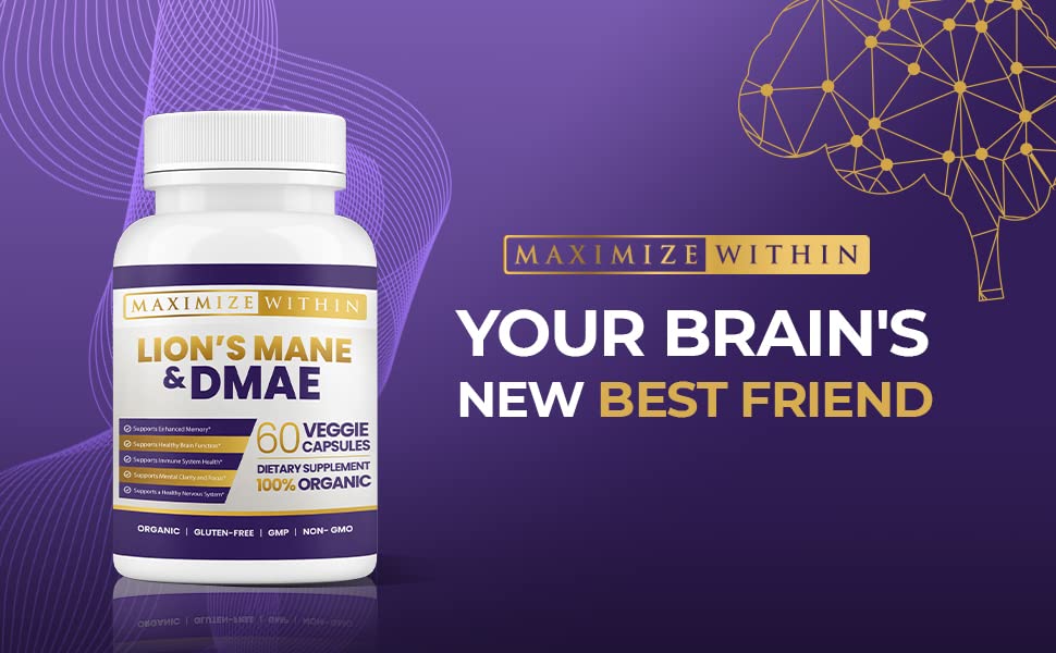 Lion's Mane & DMAE Capsules: Enhance Memory, Boost Mental Clarity Maximum Slim buy supplements canada