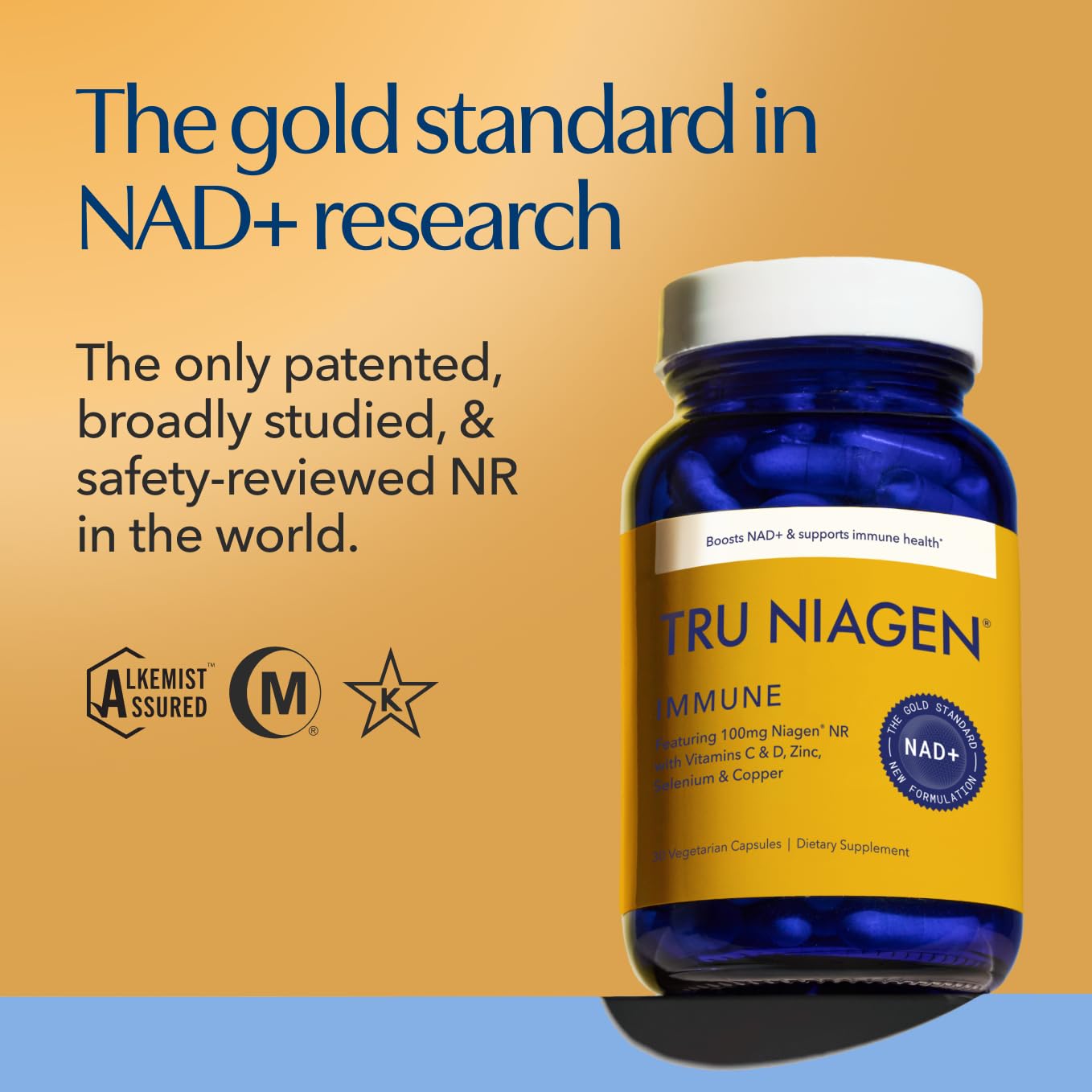 TRU NIAGEN NAD+ Immune Support Supplement - Daily Defense - Vitamin C, Vegan D3 2000 IU, Zinc, Selenium, Copper + 100mg NAD Plus Boosting Niagen NR - 30 Capsules TRU NIAGEN buy supplements canada