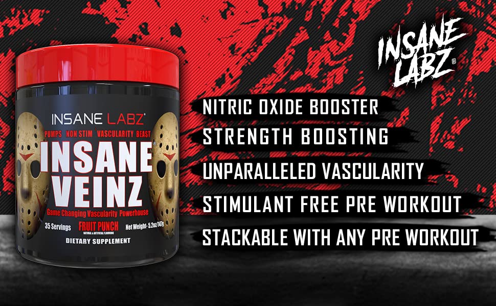 Psychotic, and Insane Veinz, Pre Workout Stack (Fruit Punch) Insane Labz buy supplements canada