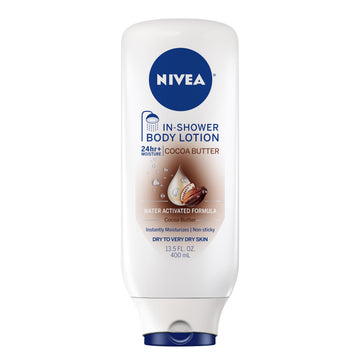 NIVEA Cocoa Butter In Shower Lotion, Water Activated In Shower Moisturizer for Dry Skin to Very Dry Skin, 13.5 FL OZ Bottle NIVEA buy supplements canada