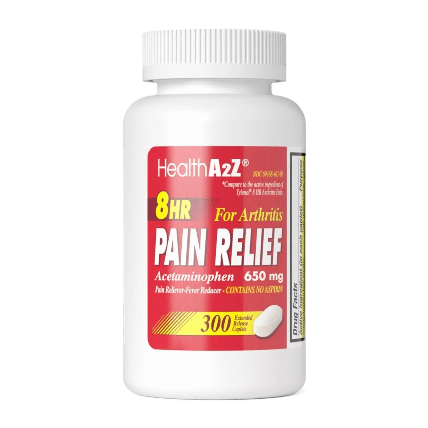 HealthA2Z® Pain Relief Extended Release | Acetaminophen 650mg | 8 Hours | Arthiritis Pain | Pain Reliever - Fever Reducer | Contains no Aspirin (300 Count) HealthA2Z buy supplements canada