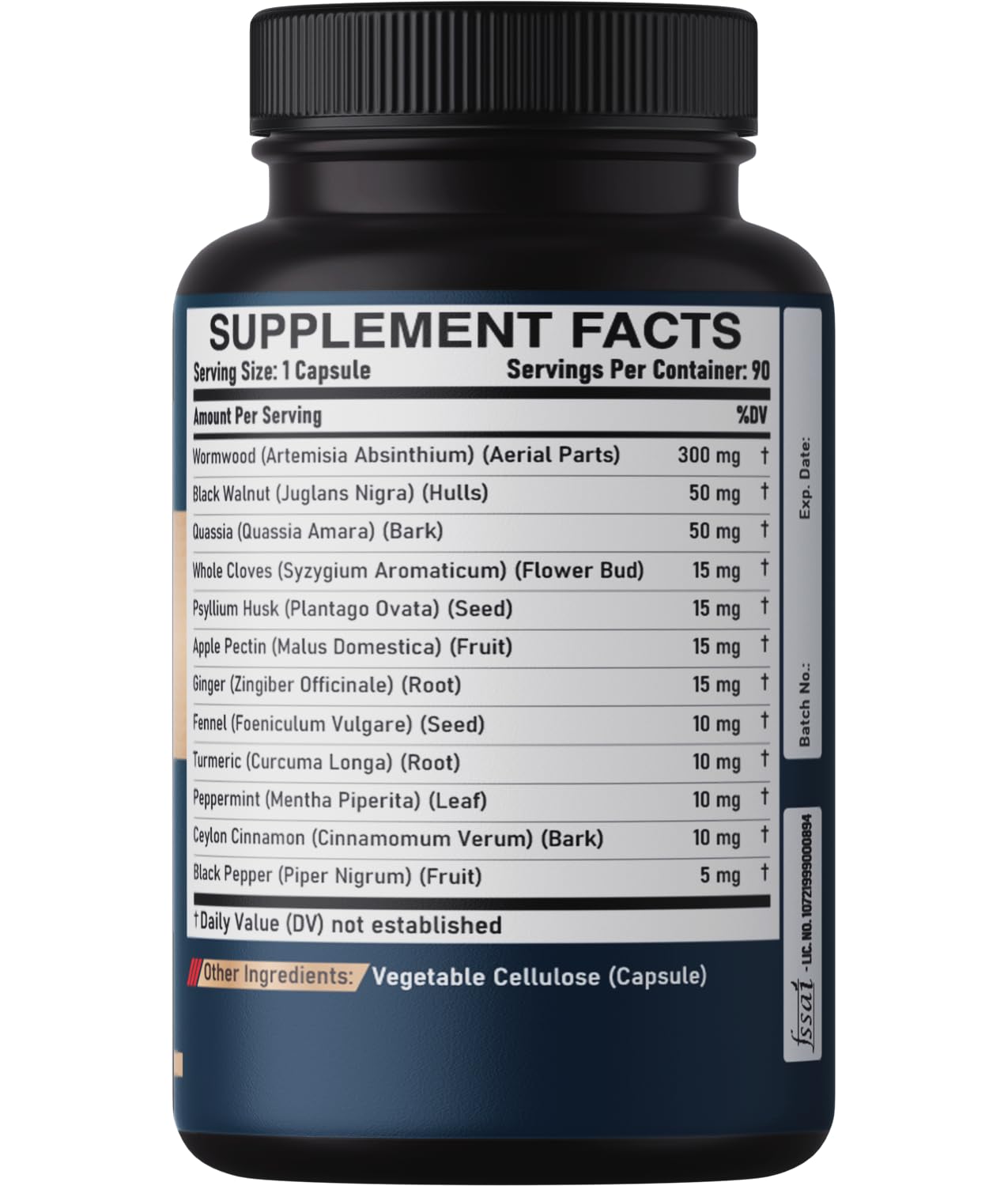 DEDICAD 12in1 Wormwood Black Walnut Clove Capsules - Immune, and Mood Support - 3 Month Supply - 90 Vegan Capsules DEDICAD buy supplements canada