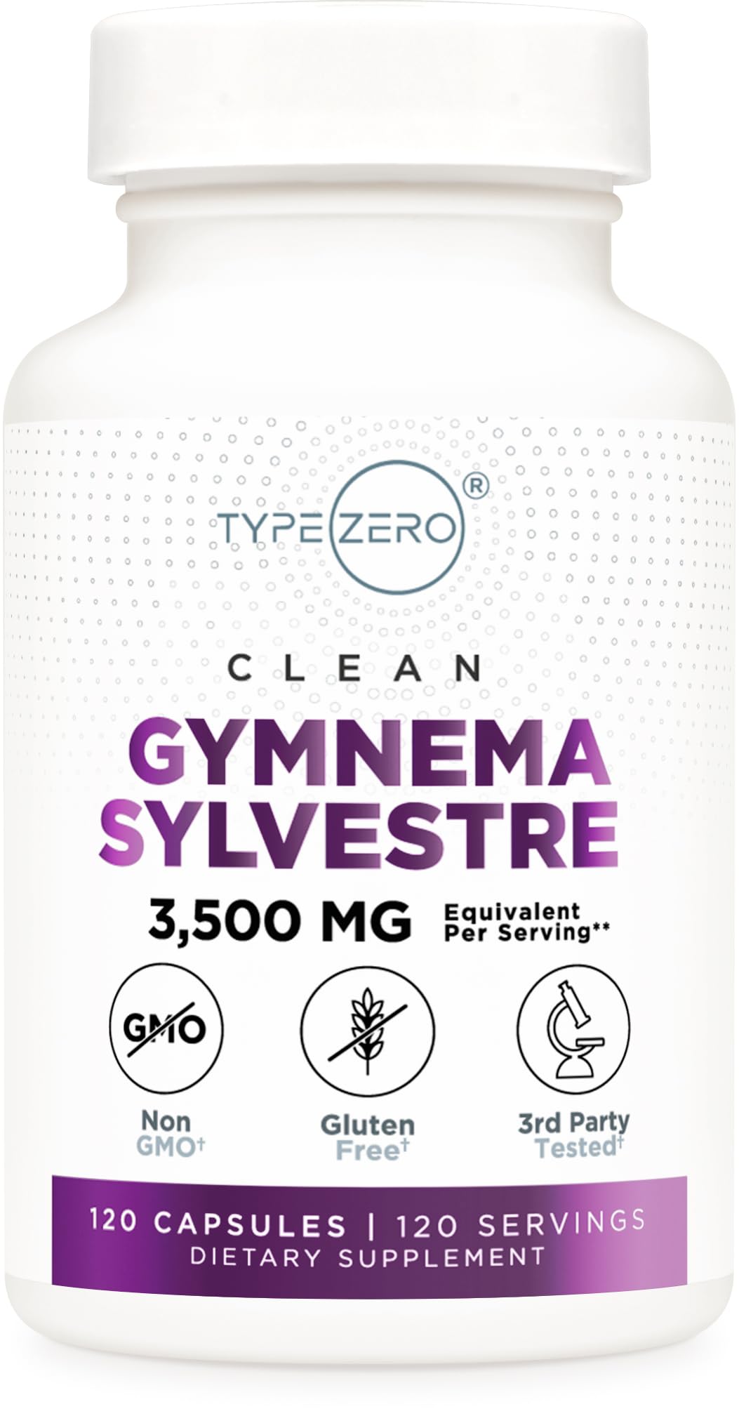 Type Zero Clean Gymnema Sylvestre 3,500mg Equivalent from 175mg of 20:1 Extract Per Serving, 120 Capsules for 120 Servings Per Bottle, Non-GMO. Gluten Free Type Zero buy supplements canada