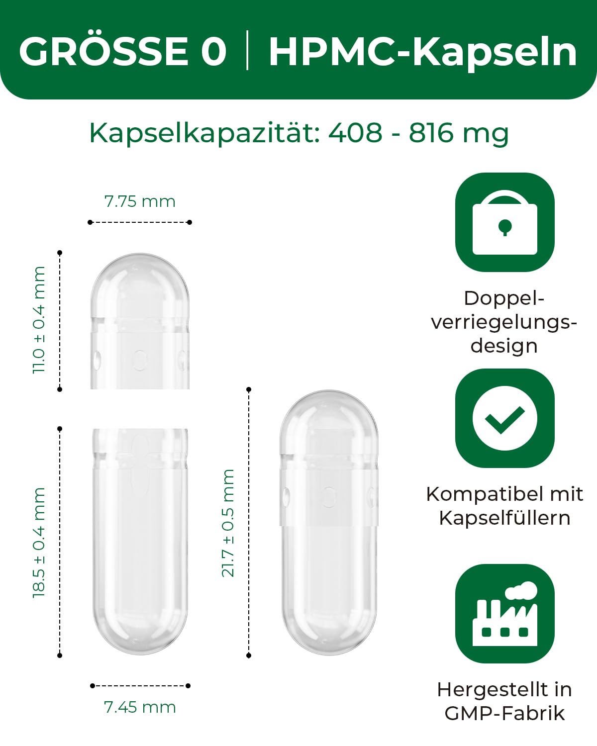 HPMC Empty Capsules Size 0-200 Clear Count Pill Capsules Empty - Plant-Based Cellulose | Vegetarian, Halal, Non-GMO | for DIY Supplement & Herbal Filling MéipaLien buy supplements canada