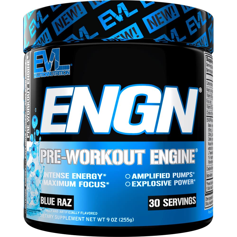 EVL Intense Pre Workout with Creatine - Pre Workout Powder Drink for Lasting Energy Focus Evlution buy supplements canada