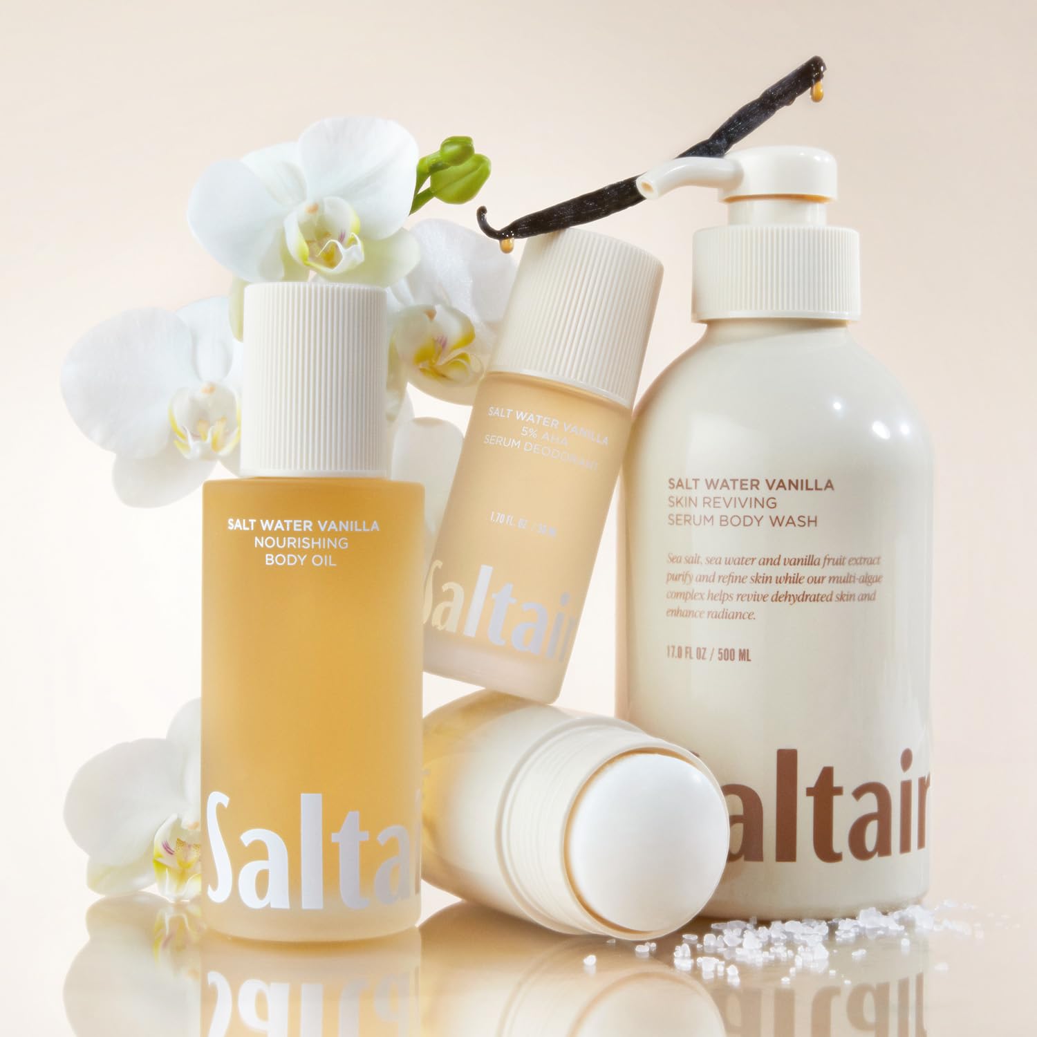 Saltair Body Oil - Luxurious Salt Water Vanilla After Shower and Bath Oil for Women and Men. Botanical, Non-Greasy Saltair buy supplements canada