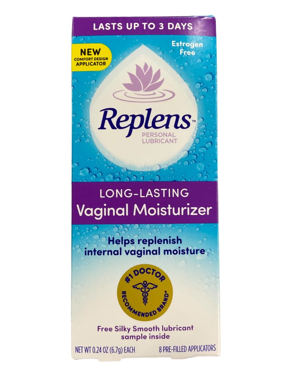 Replens Long-Lasting Vaginal Moisturizer -8 Count (Pack of 3) Replens buy supplements canada