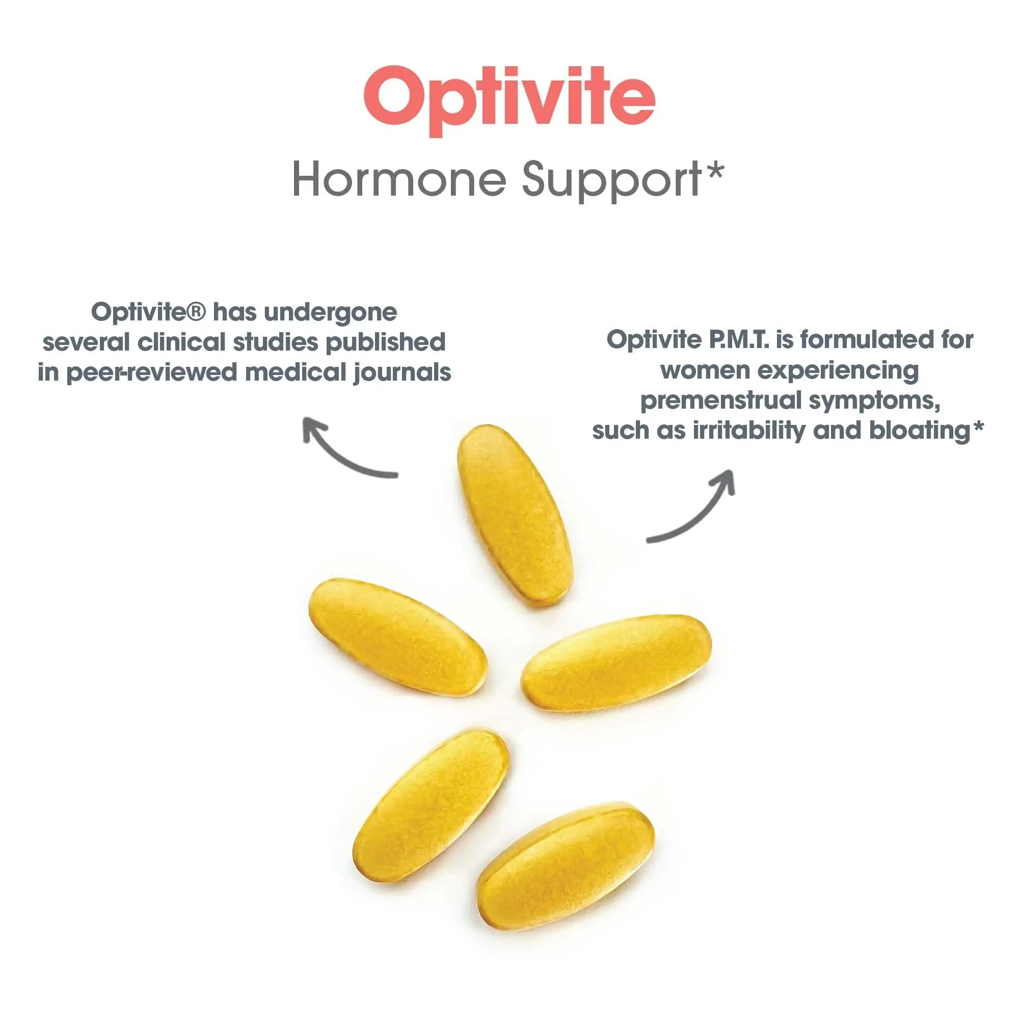 Optimox Optivite - PMS Support Supplement for Women, Period Multivitamin for Hormone Balance with Vitamin B6 & Iron, Hormone Support Vitamin - 180 Tablets Optimox buy supplements canada