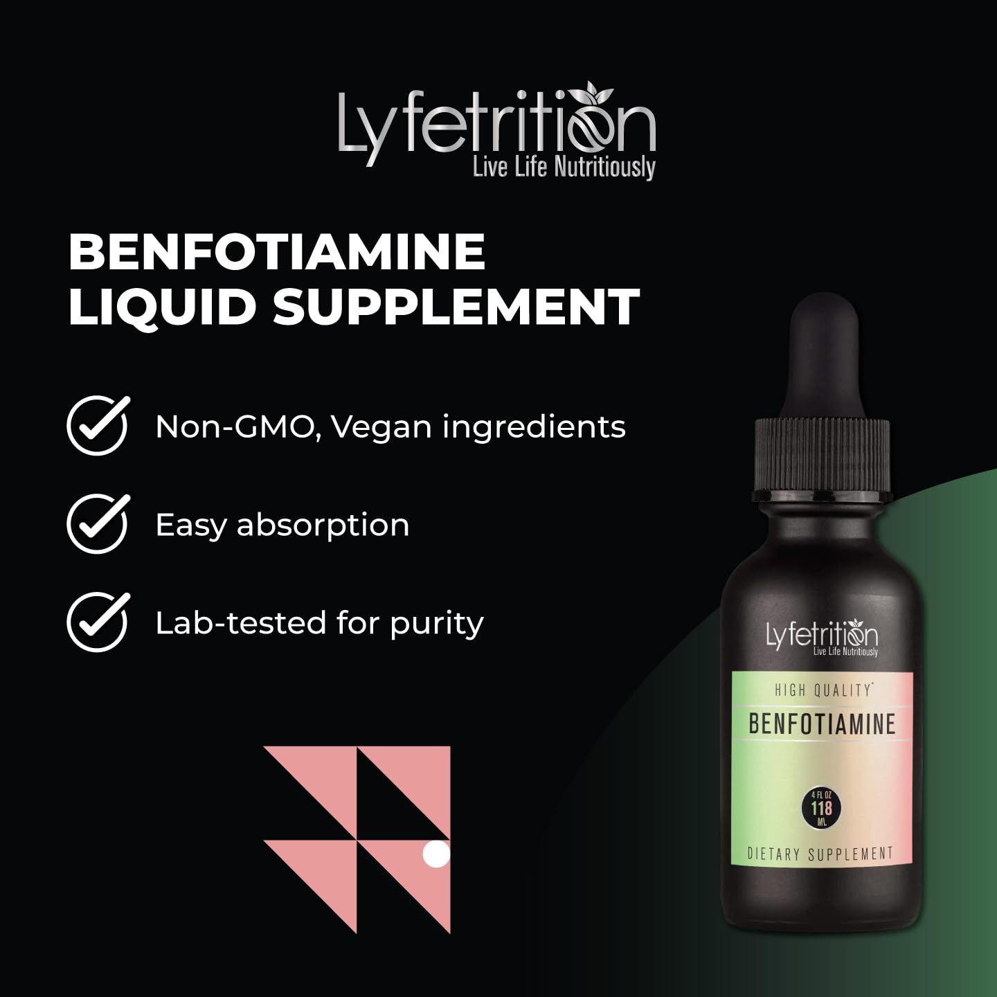 Lyfetrition Benfotiamine 118 ml, 4 FL Oz Liquid, 220 Servings, Made in USA, Quick Absorption, Potent Ingredients, Non-GMO Lyfetrition buy supplements canada
