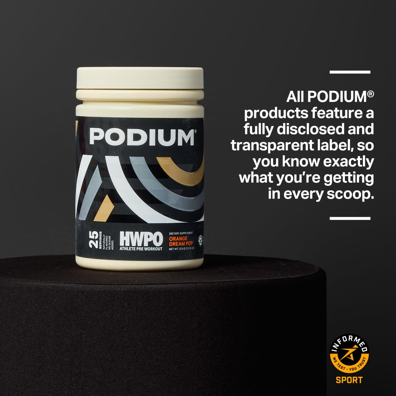 Podium Nutrition, Athlete Pre Workout Powder, Orange Dream Pop, 25 Servings, Beta Alanine Podium Nutrition buy supplements canada