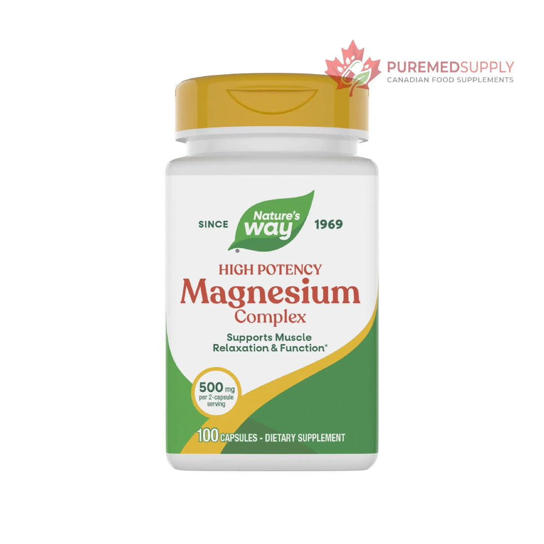 Nature's Way Magnesium Complex, Supports Muscle Relaxation*, Muscle Function*, Promotes a sense of Calm*, Magnesium Citrate and Oxide, 100 Capsules Nature's Way buy supplements canada
