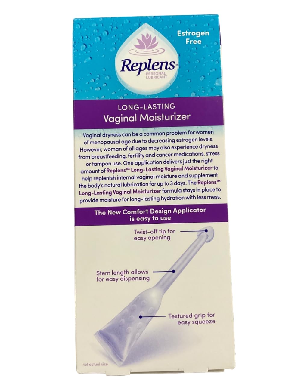 Replens Long-Lasting Vaginal Moisturizer -8 Count (Pack of 3) Replens buy supplements canada