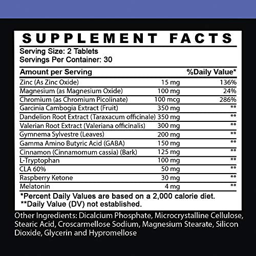 Garcinia Cambogia PM Weight Loss Sleep, All Natural Supplement w/Valerian Root & Melatonin Angry Supplements buy supplements canada