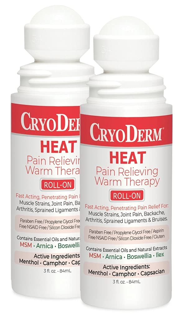 Pkg of 2 CryoDerm Heat Roll-On CryoDerm buy supplements canada