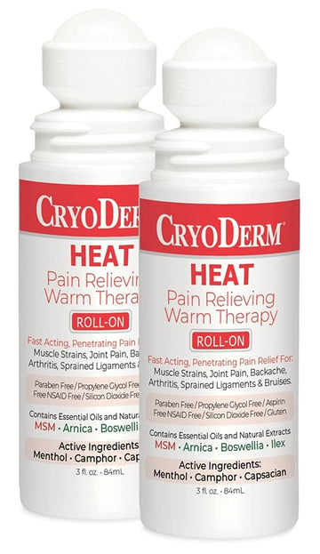 Pkg of 2 CryoDerm Heat Roll-On CryoDerm buy supplements canada