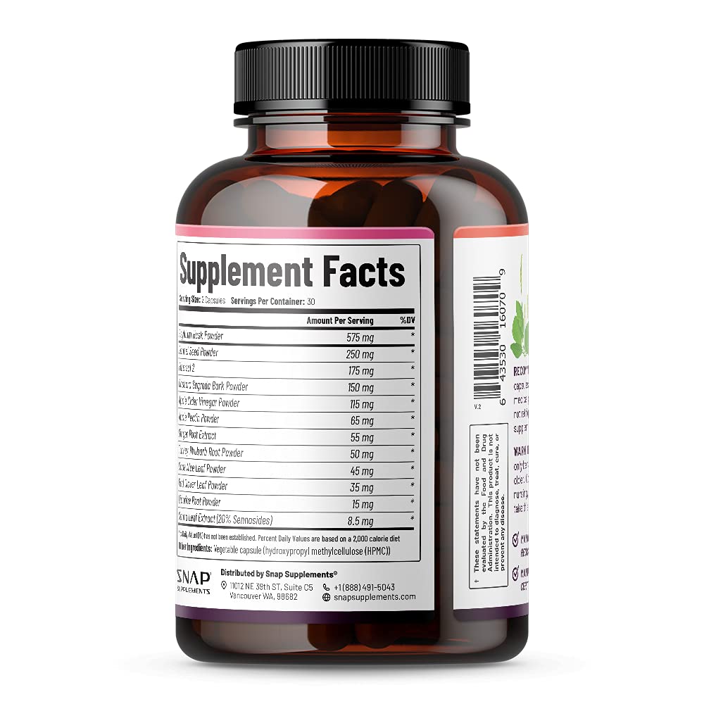 Snap Supplements Detox Cleanse Capsules - Advanced Blend for Full Body Detox & Cleans Snap Supplements buy supplements canada