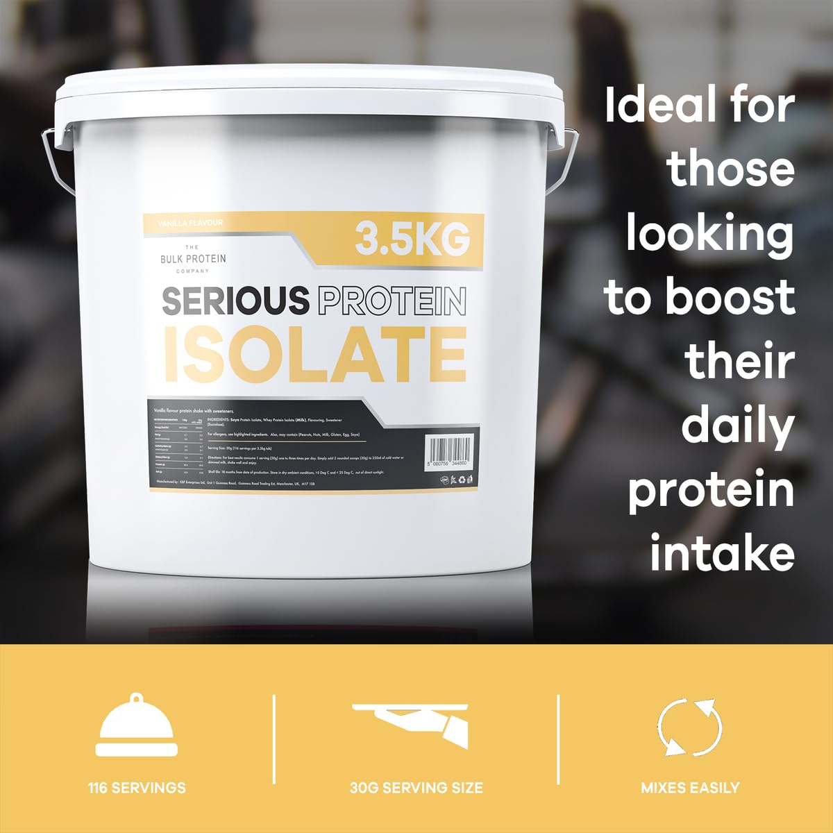 The Bulk Protein Company, Serious Protein Isolate – 3.5kg – Whey Protein Iso The Bulk Protein Company buy supplements canada