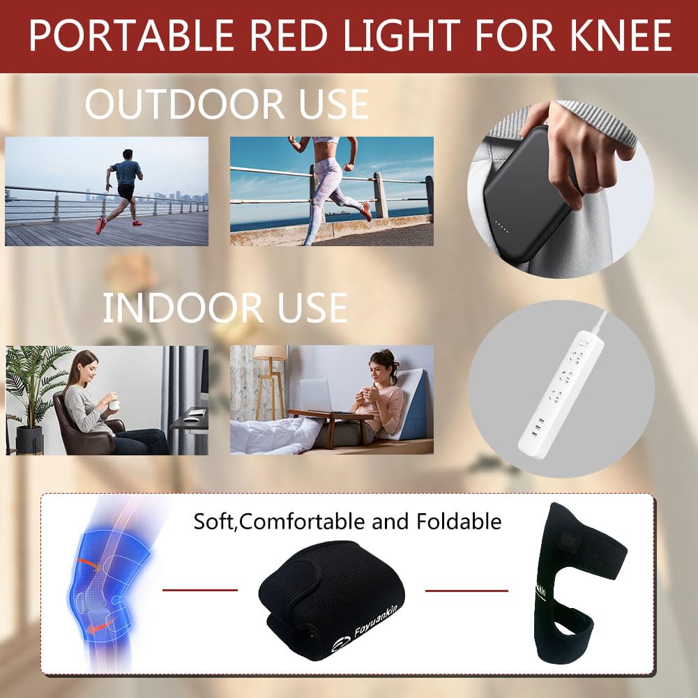 Foyuankin 660nm Red Light Therapy Pad for Joints, 850nm Infrared Light Benefits for Joint Foyuankin buy supplements canada