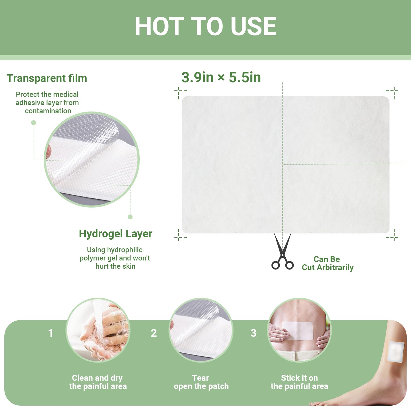 yimimde Menthol 5% Pain Relief Patches - 32 Count Maximum Strength Pain Relief Patches for Back Pain, Joint & Muscle Soreness - Fast Acting, Long-Lasting yimimde buy supplements canada