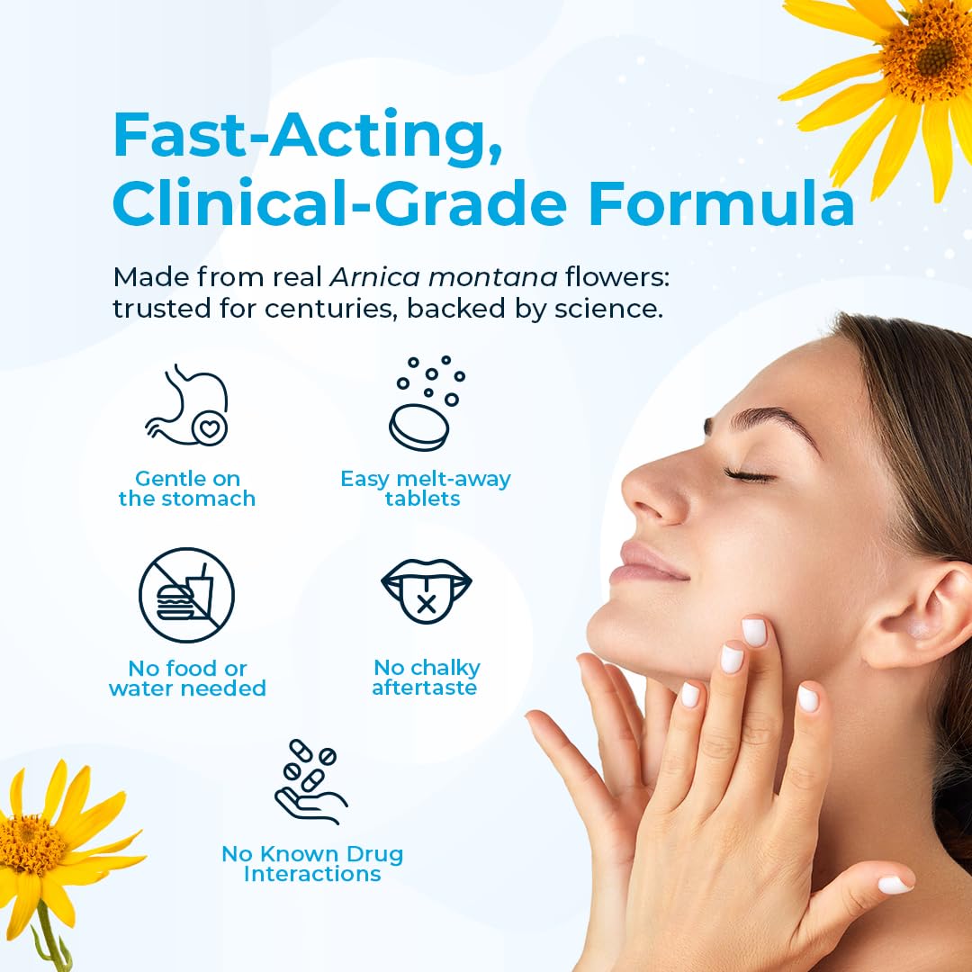 VitaMedica Arnica Montana 200C Rapid Dissolve Tablets for Natural Pain, Bruising, and Swelling Support - High Potency Homeopathic Medicine for Injury and Surgery Recovery - 150 Ct - 50 Servings VitaMedica buy supplements canada