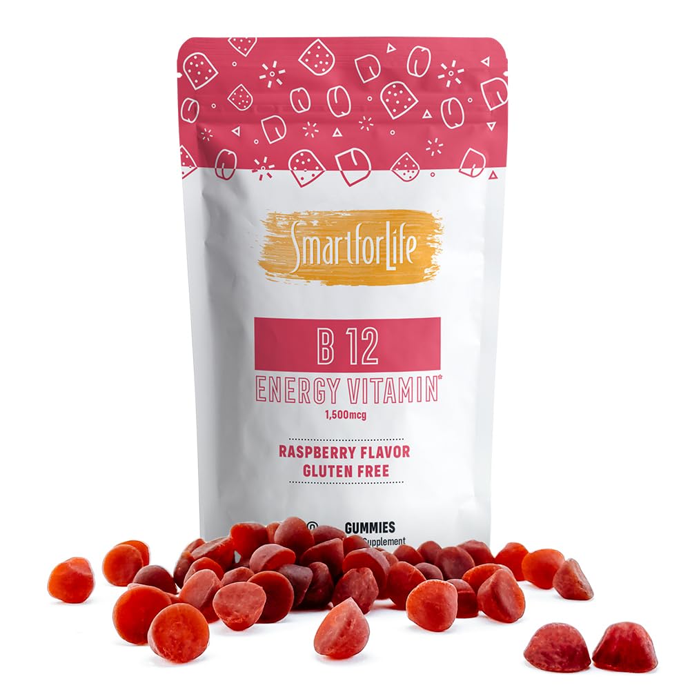 B12 Gummy Vitamins - 1500 mcg Vitamin B12 Gummies for Adults and Kids - Helps with Energy, Metabolism, Bone Nervous System Support Smart for Life buy supplements canada