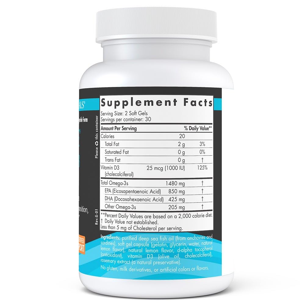 Nordic Naturals Ultimate Omega-D3 Sport, Lemon - 60 Soft Gels - 1480 mg Omega-3 + 1000 IU Vitamin D3 - NSF Certified - Supports Muscle, Bones, Focus & Endurance - 30 Servings Nordic Naturals buy supplements canada