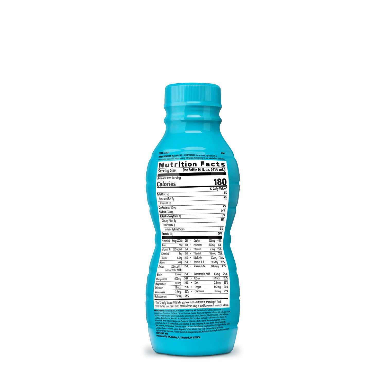 GNC Total Lean Lean Shake Burn - Vanilla Latte - 12 Bottles GNC buy supplements canada