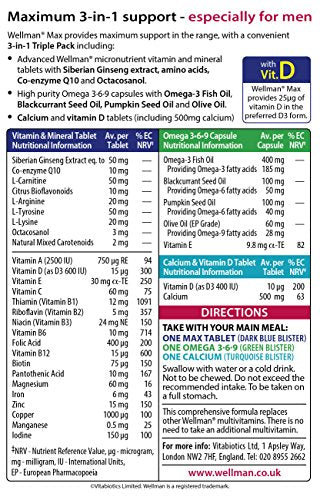 Vitabiotics Wellman Max - 84 Tablets/Capsules Vitabiotics buy supplements canada