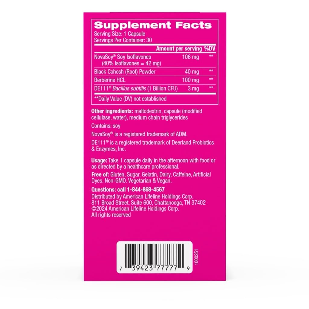 Florajen Triple-Action Menopause Probiotic - Hormonal Balance, Hot Flash, & Mood Swing Relief - Weight Management & Digestive Support - Featuring Berberine, Black Cohosh, & Botanical - 30 Capsules Florajen buy supplements canada