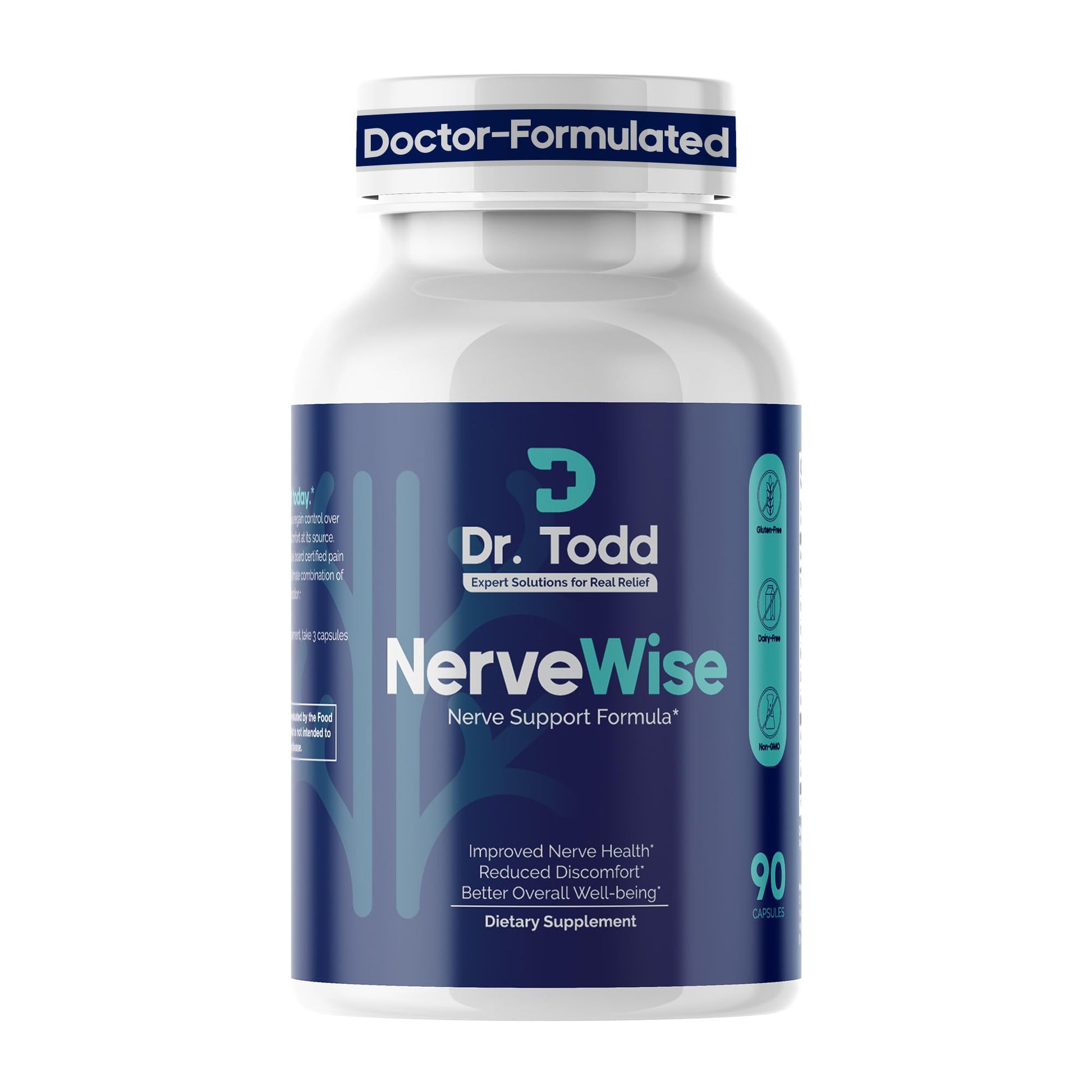 Dr. Todd NerveWise Nerve Support Supplement for Foot, Hand & Leg Comfort – Daily Formula for Healthy Nerve Function, Helps Support Nerve Balance, Body Comfort & Overall Nerve Wellness – 30 Day Supply Dr. Todd buy supplements canada