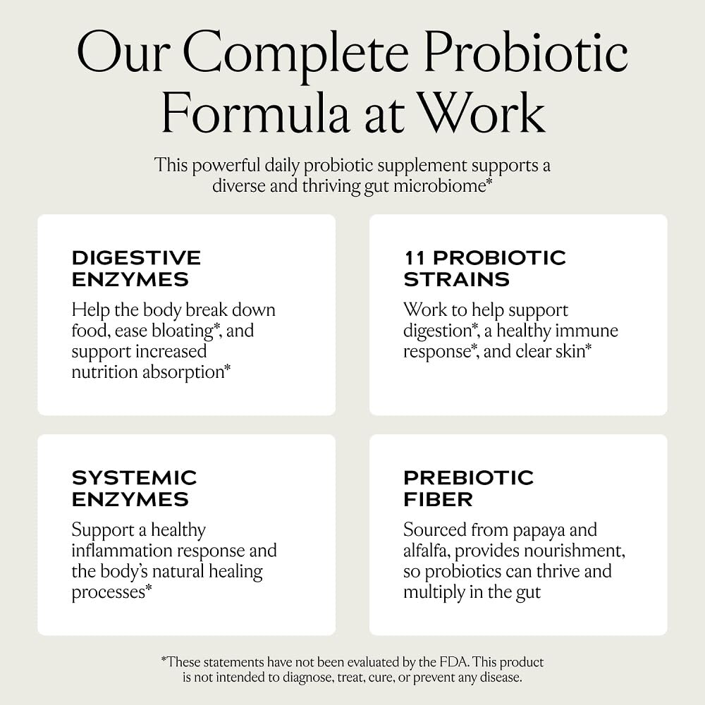 SAKARA Complete Probiotic - Prebiotics and Probiotics for Women Digestive Health Supplements, Supports Bloating, Immune System & Skin Radiance, Gut Health for Women with 3 Billion CFU's - 180 Capsules SAKARA buy supplements canada
