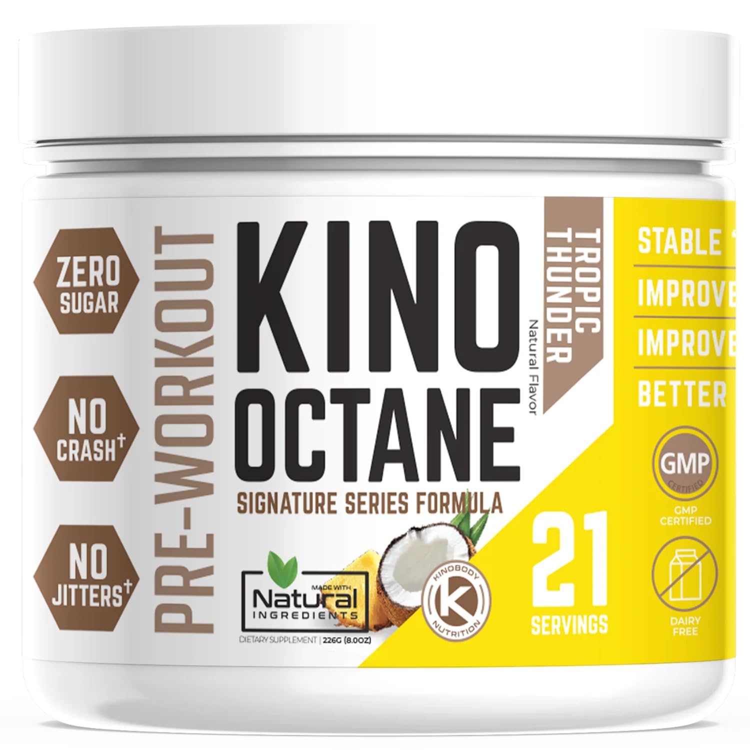 KINOBODY Kino Octane Pre-Workout Supplement Powder for Men and Women, Elevated KINOBODY buy supplements canada