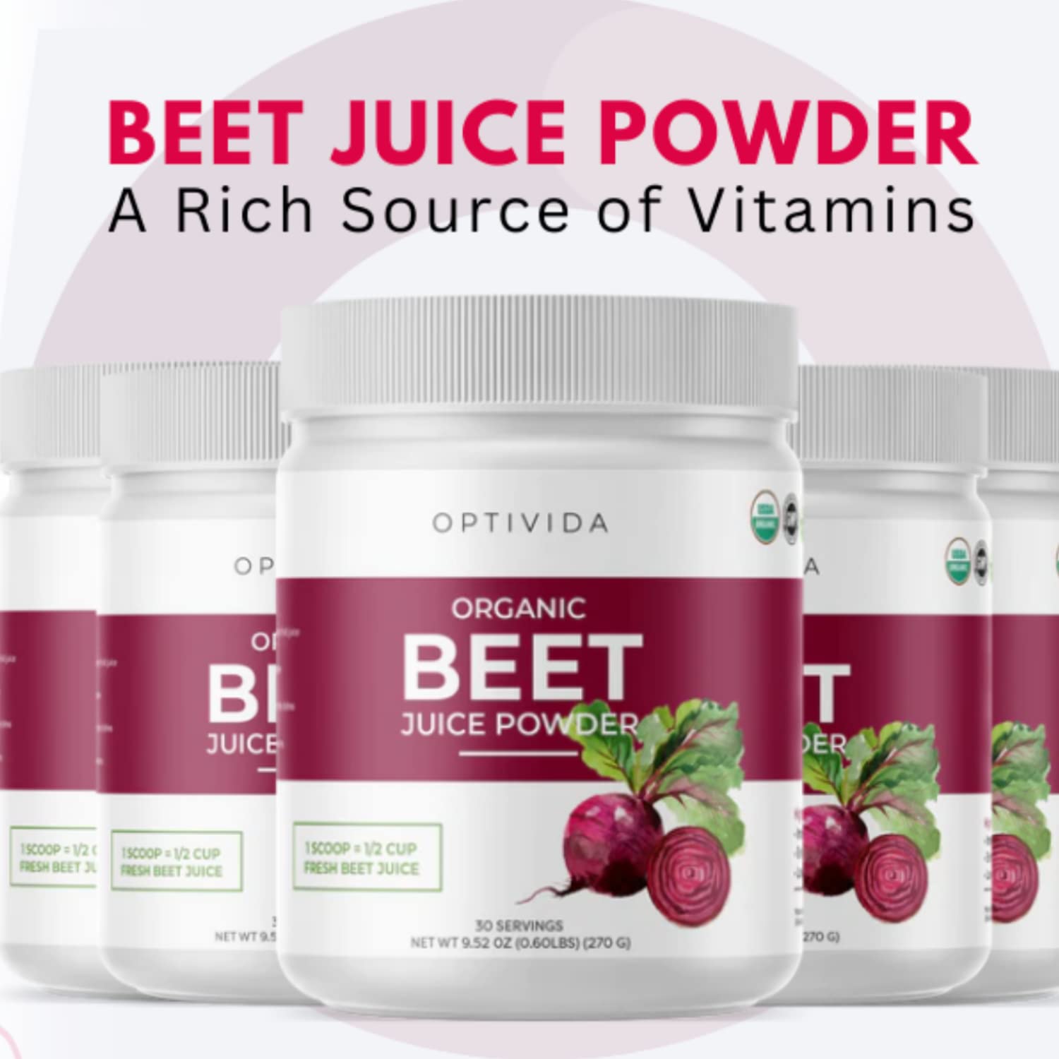 OPTIVIDA Nitric Oxide Beet Powder Organic | All Natural Beets Roots Supplements OPTIVIDA buy supplements canada