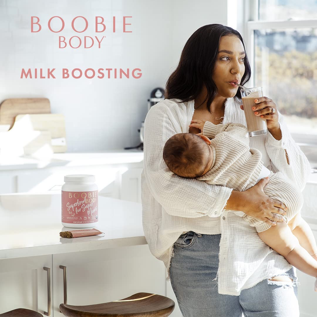 Boobie Body Organic Superfood Plant-Based Protein Shake, Chocolate Bliss, [23.4oz, 1 Tub] Boobie Brands buy supplements canada