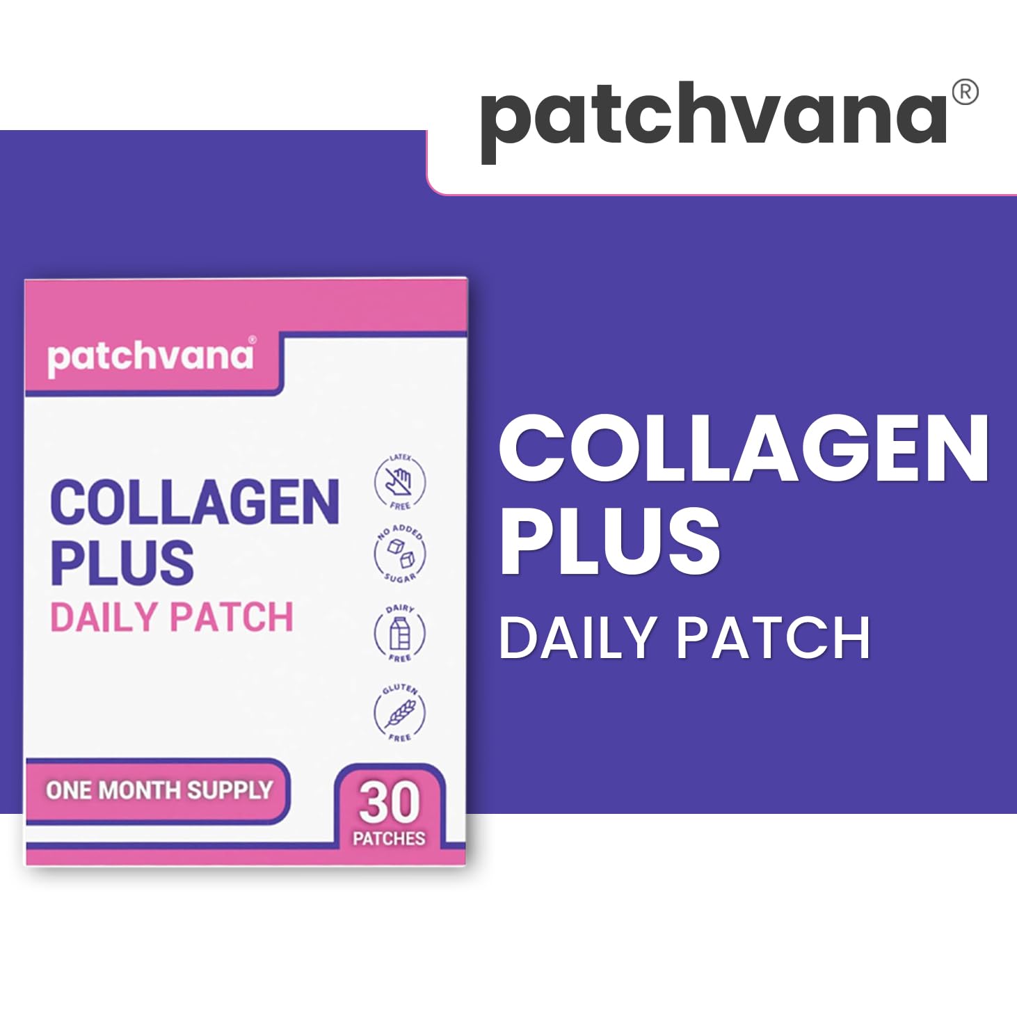 Patchvana Collagen Plus Patch for Women & Men, 1 Month Supply, 30 Patches Patchvana buy supplements canada