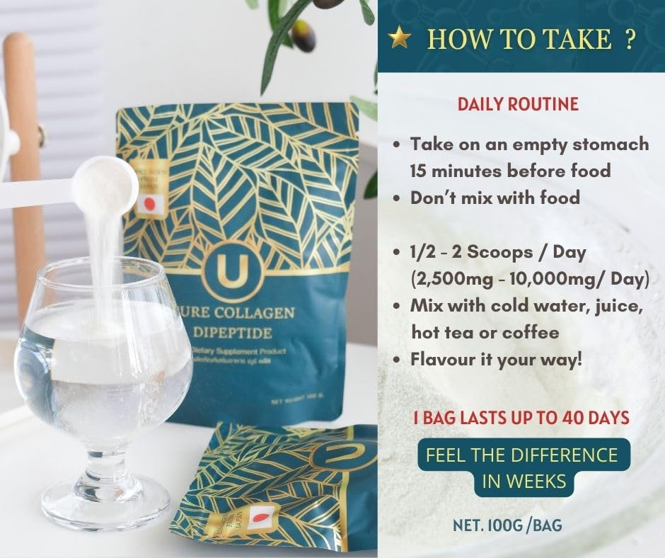 U+ Pure Collagen Dipeptide Supplement - Advanced Hydrolyzed Collagen Powder for Skin, Hair U+ Pure Collagen buy supplements canada